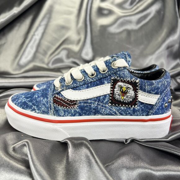 VANS Unisex Toddler 11.5 Cobra Kai Sneakers Unisex Blue Eagle Fang Logo‎ Karate - Picture 5 of 17
